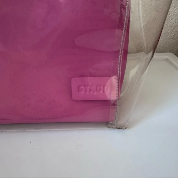 STAUD Shirley Pink PVC and Leather Bag - Picture 2 of 10